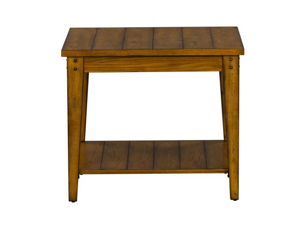 Liberty Furniture Lake House Square Lamp Table in Oak