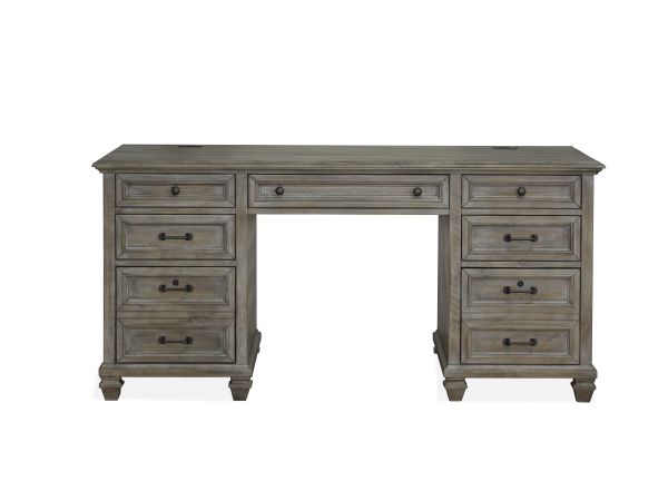 Lancaster Executive Desk in Dovetail Grey
