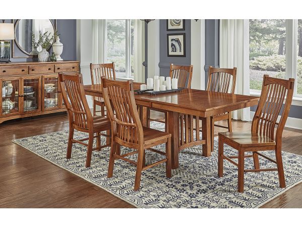 A-America Laurelhurst Laurelhurst Trestle Table Dining Room Set