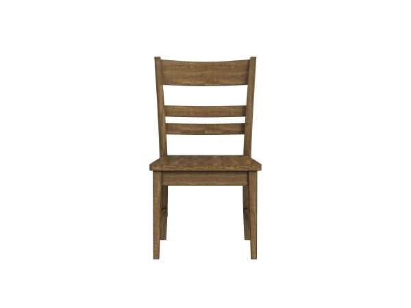 A-America Leucadia Ladderback Chair W/ Wood Seat in Toasted Java 