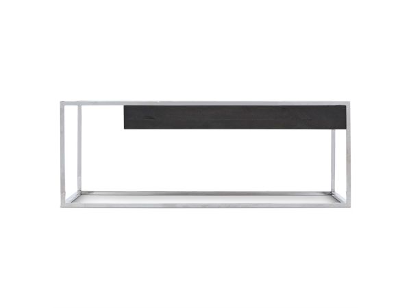 Bernhardt Furniture Logan Sqaure Beacon Cocktail Table in Cinder