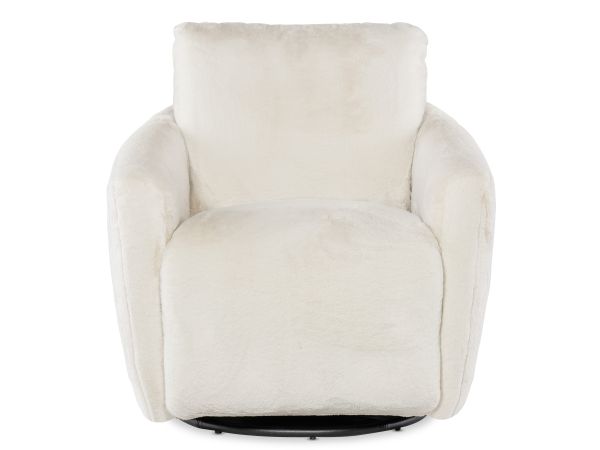 Hooker Furniture Bonnie Swivel Chair with Power Footrest in Beige