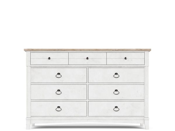 Riverside Furniture Maddox Dresser in Aged Cotton