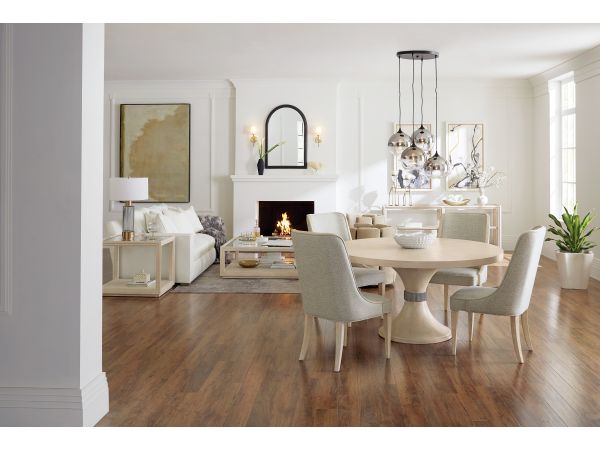 Hooker Furniture Nouveau Chic Round Pedestal Dining Table Dining Room Set