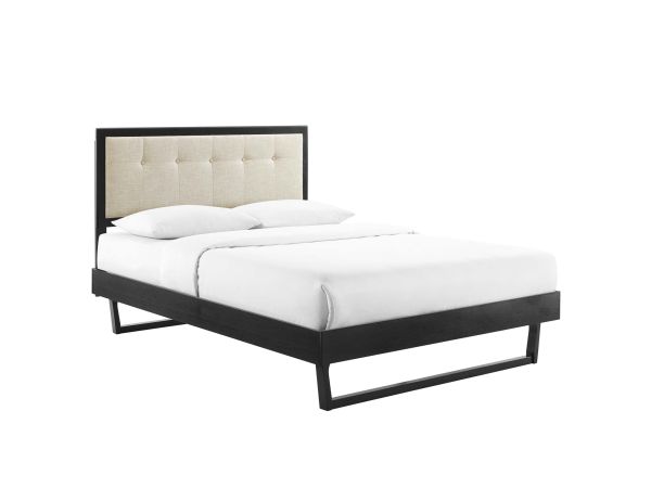 Modway Willow Wood Queen Platform Bed With Angular Frame 