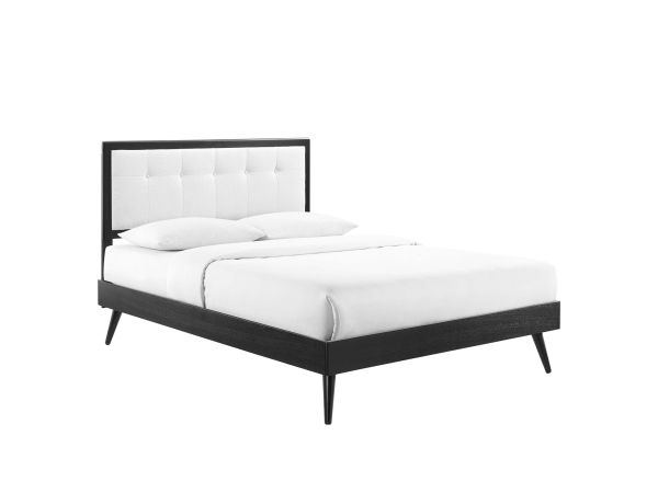 Modway Willow Wood Full Platform Bed With Splayed Legs 