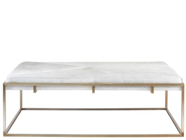 Modern Travers Cocktail Ottoman in Gold
