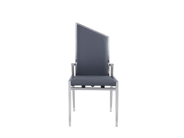 Chintaly Imports Nala Contemporary Motion-Back Side Chair in Gray