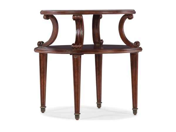 Hooker Furniture Charleston Side Table in Dark Wood