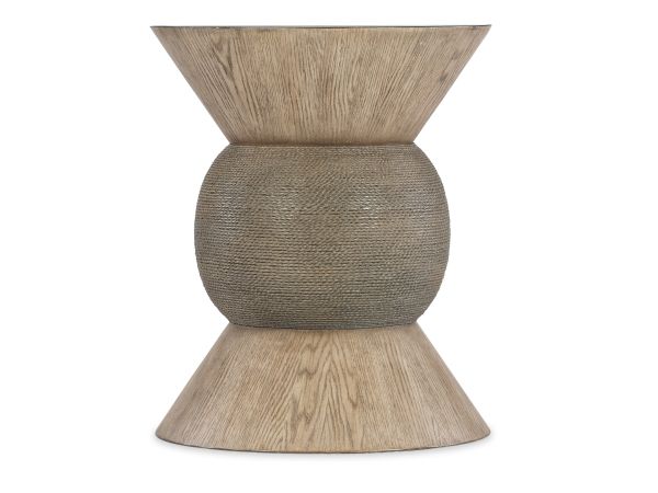 Hooker Furniture Commerce & Market Round Robin Accent Table in Light Wood