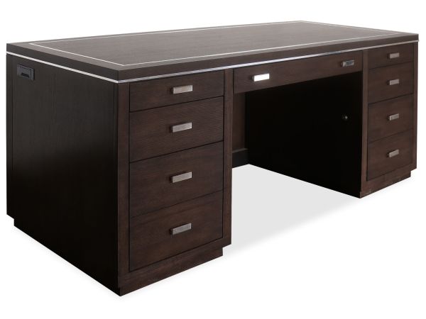Hooker Furniture House Blend Junior Executive Desk in Dark Wood