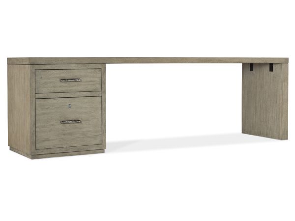 Hooker Furniture Linville Falls 96" Desk with One File in Mink