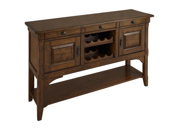 A-America Ozark Server With Wine Storage in Mango 