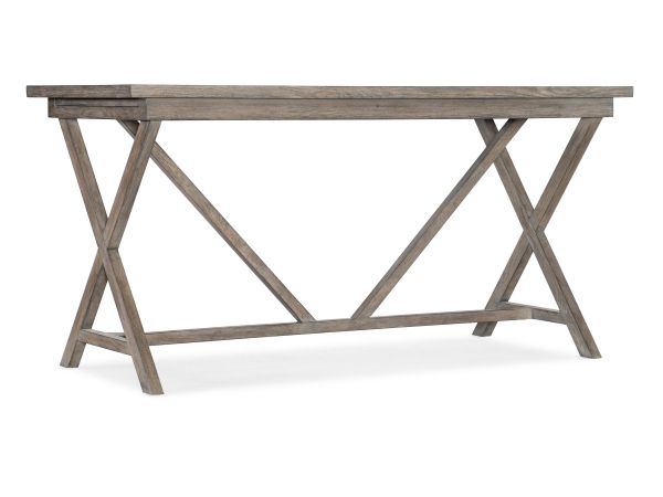 Hooker Furniture Commerce & Market Trestle Desk in Light Wood