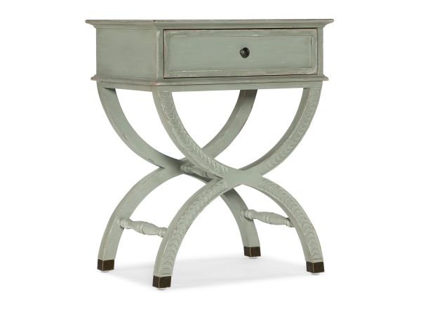 Hooker Furniture Charleston One-Drawer Accent Table in Greens