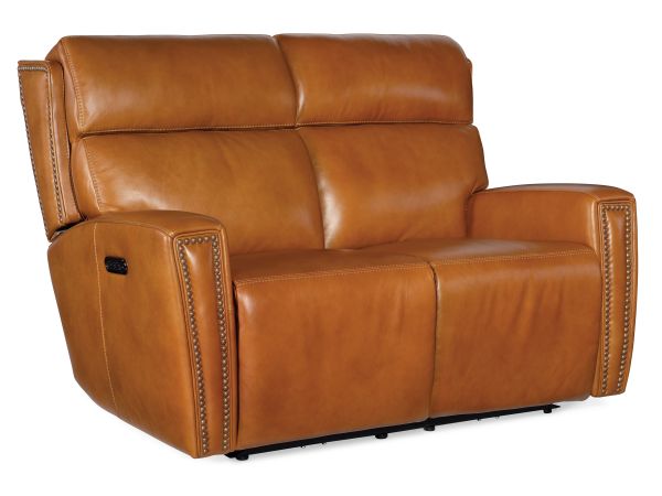 Hooker Furniture Ruthe Zero Gravity Power Recline Loveseat with Power Headrest