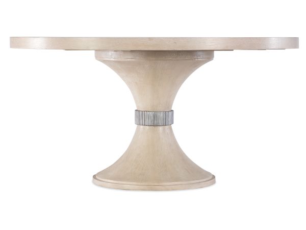 Hooker Furniture Nouveau Chic Round Pedestal Dining Table in Sandstone