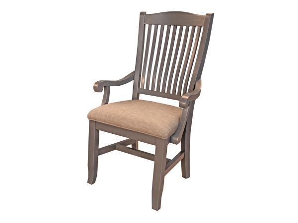 A-America Port Townsend Slatback Arm Chair - Uph Seat in Seaside Pine 