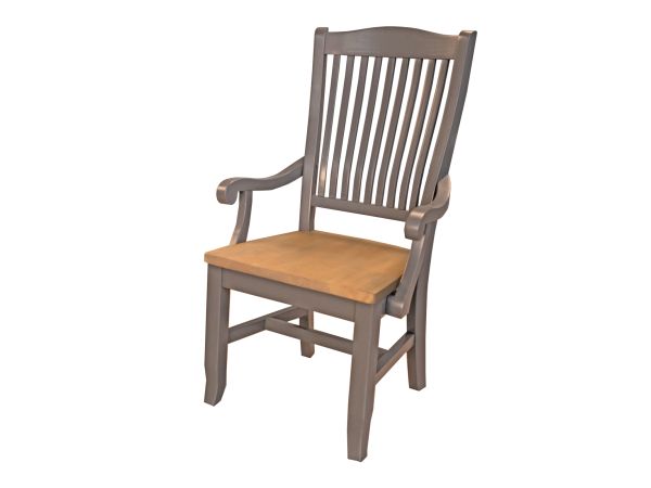 A-America Port Townsend Slatback Arm Chair in Seaside Pine 
