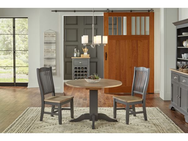 A-America Port Townsend 42 Drop Leaf Table in Seaside Pine 