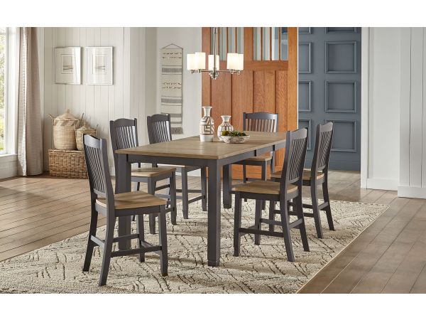 A-America Port Townsend Gather Height Leg Table in Seaside Pine 