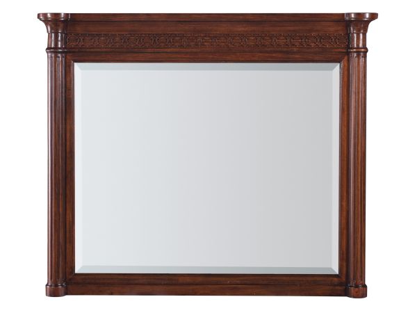 Hooker Furniture Charleston Landscape Mirror in Dark Wood