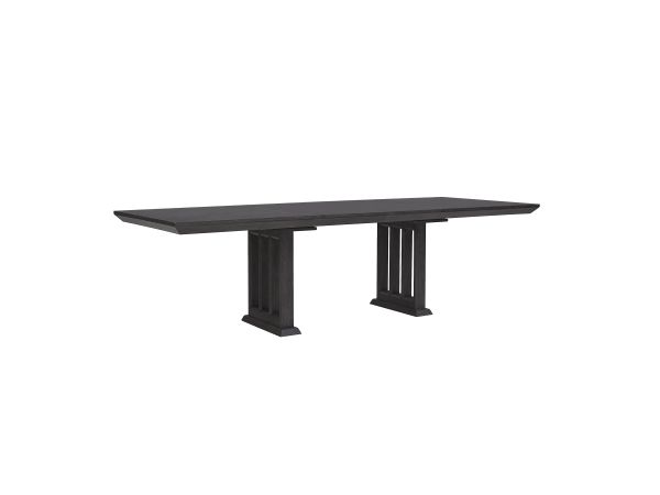 Quincy Double Pedestal Dining Table in Molasses