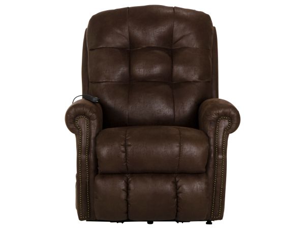 Ramsey Pwr Lift Lay Flat Recliner w/ Heat & Massage in Sable