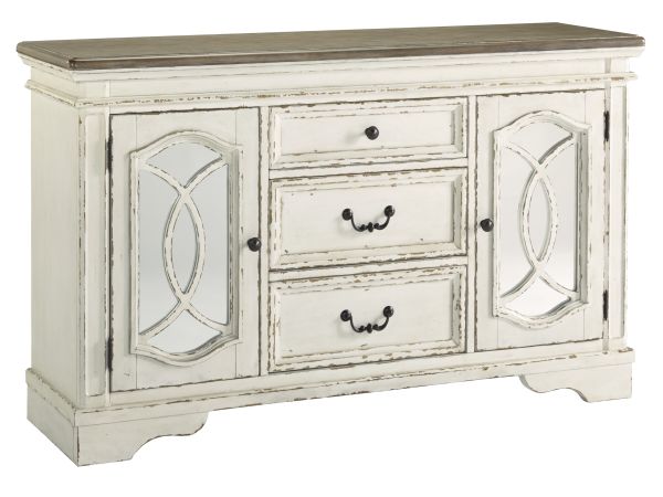 Ashley Furniture Realyn Dining Server in Chipped White