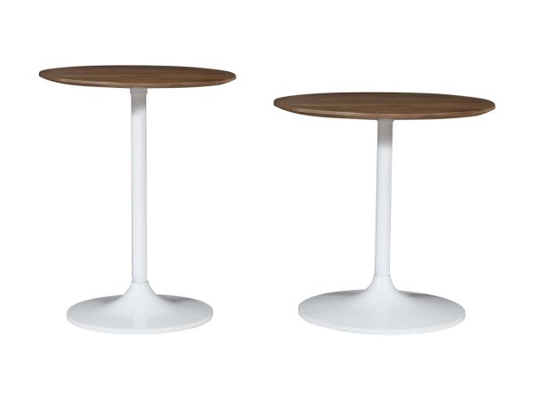 Remy Nesting Table in White Two Tone