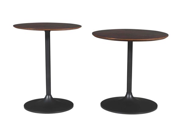 Remy Nesting Table in Gunmetal Two Tone