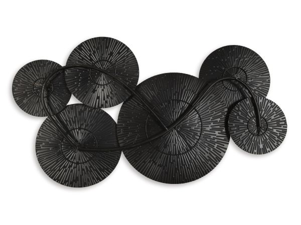 Ashley Furniture Rhetlen Wall Decor in Black/Gold