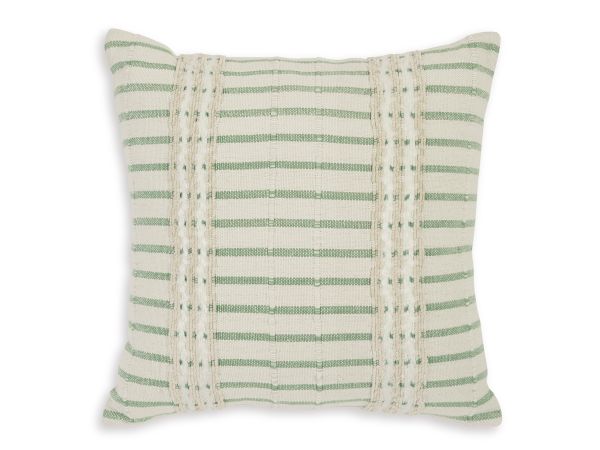 Ashley Furniture Rowton Pillow (Set of 4) in White/Green