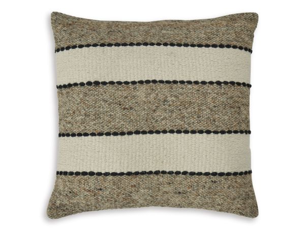 Ashley Furniture Rueford Pillow (Set of 4) in Brown/Black/Natural