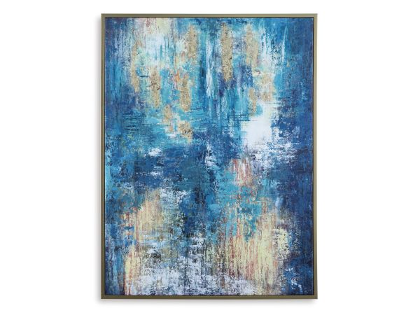 Ashley Furniture Scarlite Wall Art in Teal/Gold