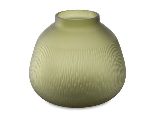 Ashley Furniture Scottyard Vase Small in Olive Green
