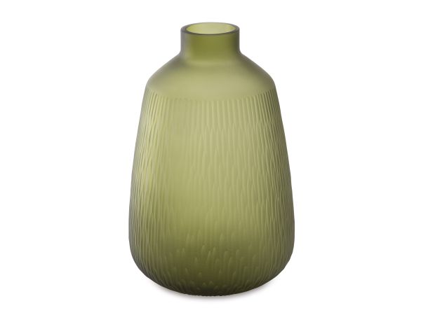 Ashley Furniture Scottyard Vase Medium in Olive Green