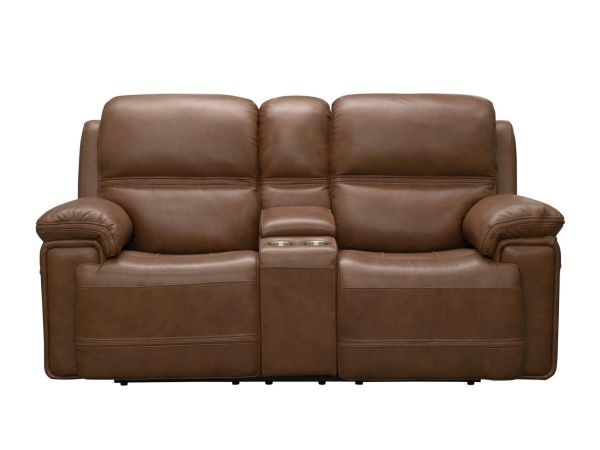 Sedrick Power Loveseat in Spence Caramel
