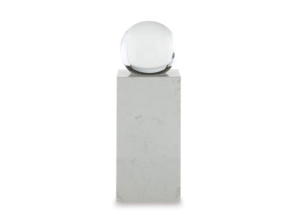 Ashley Furniture Sellner Sculpture in Clear/White