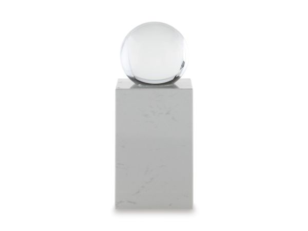 Ashley Furniture Sellner Sculpture Tall in Clear/White