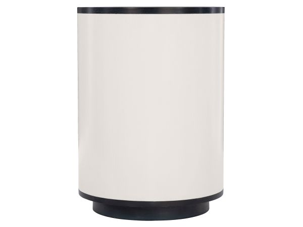 Bernhardt Furniture Silhouette Accent Table in Eggshell/Onyx
