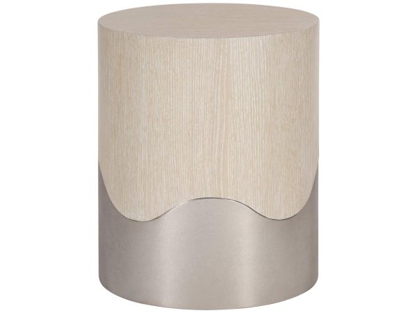 Bernhardt Furniture Solaria Accent Table in Dune/Nickel