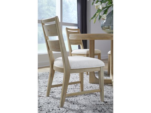 Somerset Dining Side Chair w/Upholstered Seat (2/ctn) in Butternut