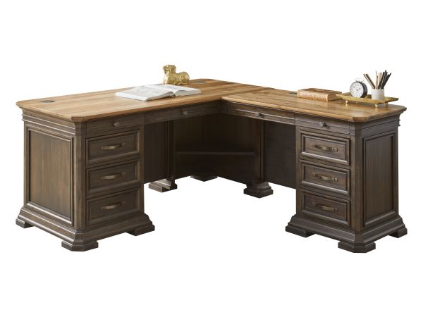 Sonoma Executve L-Desk in Dark Roast 