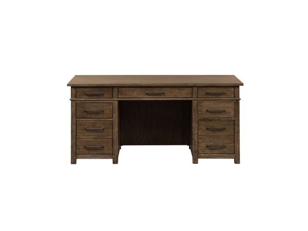 Liberty Furniture Sonoma Road Desk/Credenza in  Weathered Beaten Bark
