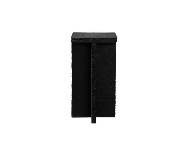 Diamond Sofa Spectre Black Slat Stone Accent Table