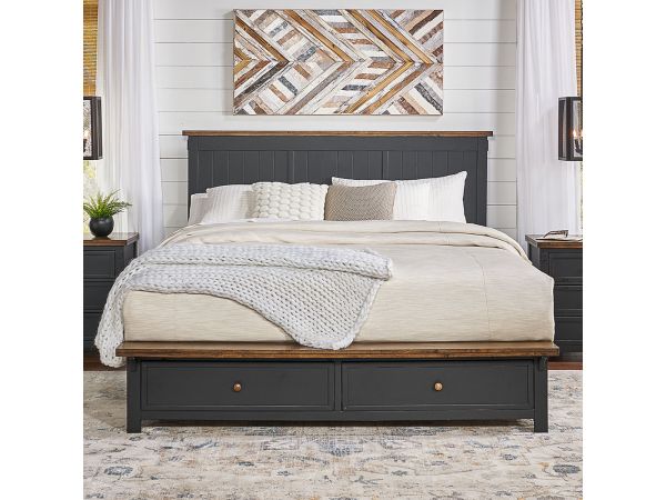 A-America Stormy Ridge Storage Bed in Chickory Black 