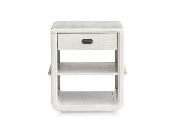 Magnussen Sunset Cove Chairside End Table in Moonlight Pearl
