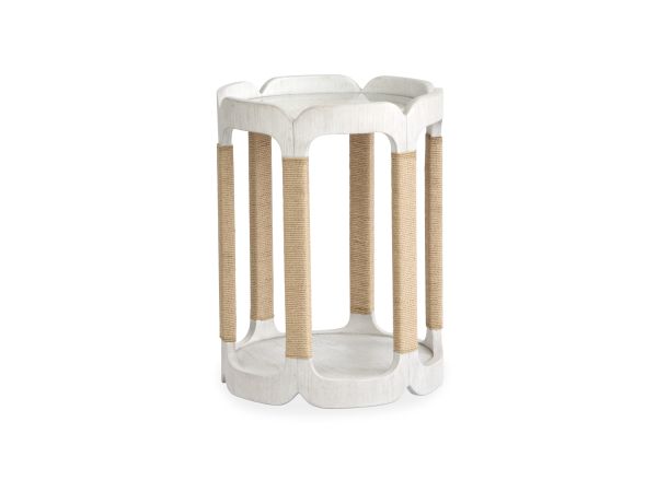 Magnussen Sunset Cove Drum Table in Moonlight Pearl