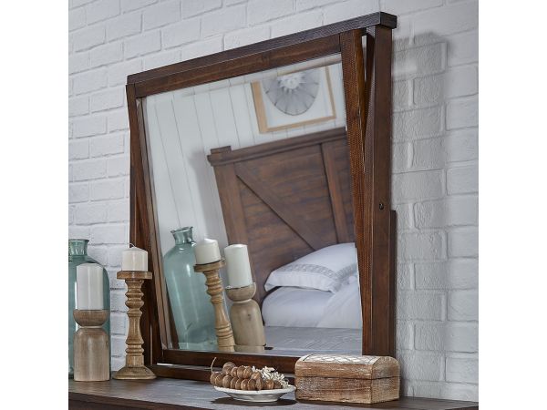 A-America Sun Valley Mirror in Rustic Timber 